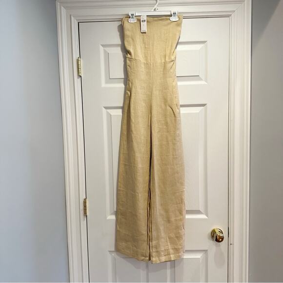 Faithfull the Brand Alegrias Jumpsuit WHEAT NWT Small NWT - Picture 4 of 16